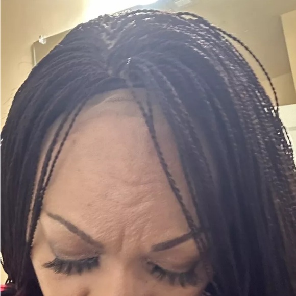 Premium Hand-Braided wig Front Lace Wig #4 - micro million braids - NWT - Picture 4 of 7